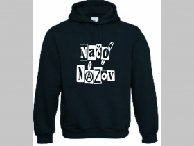 Načo Názov old school logo mikina s kapucou stiahnutelnou šnúrkami a klokankovým vreckom vpredu 